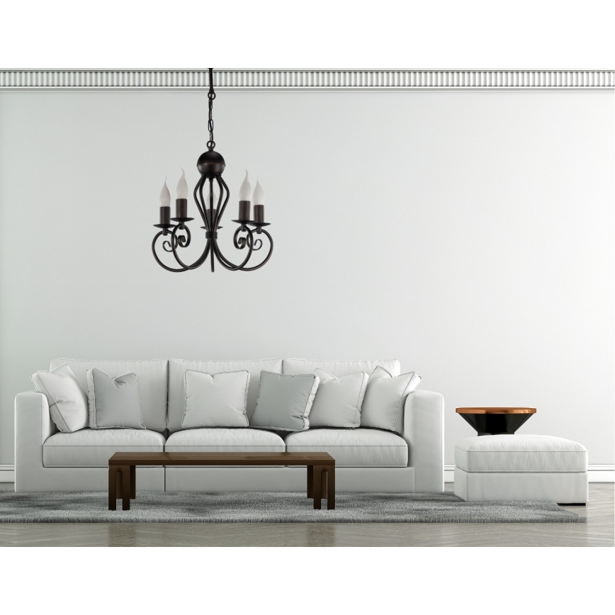 Luster na lancu VINCENT 5xE14/40W/230V