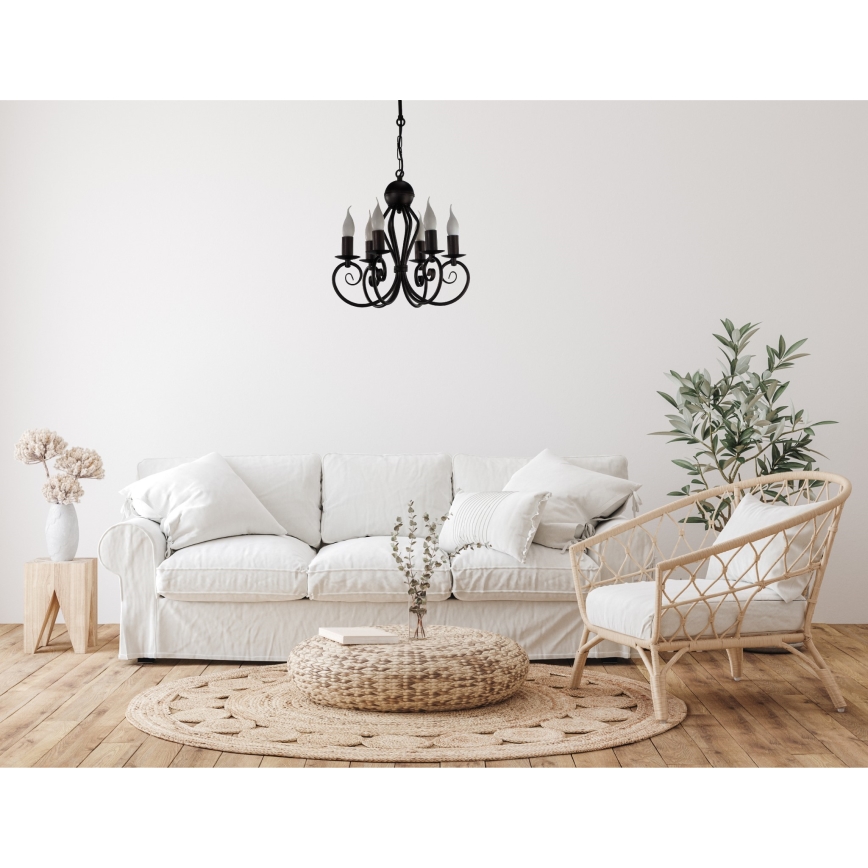 Luster na lancu VINCENT 6xE14/40W/230V