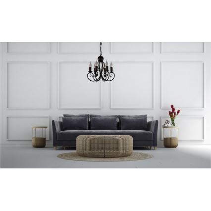 Luster na lancu VINCENT 6xE14/40W/230V