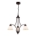 Luster na lanku CLAIR 3xE27/60W/230V promjer 58 cm brončani