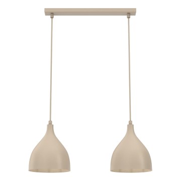 Luster na lanku NOAK CLASSIC 2xE27/15W/230V bež