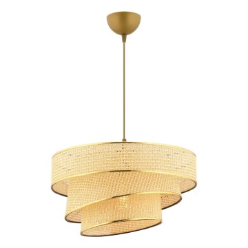 Luster na provodu COUPER 1xE27/60W/230V bež/mjed