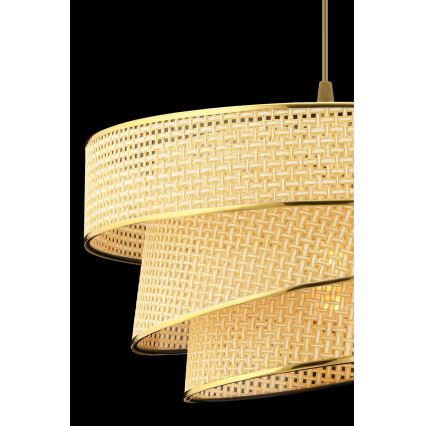 Luster na provodu COUPER 1xE27/60W/230V bež/mjed