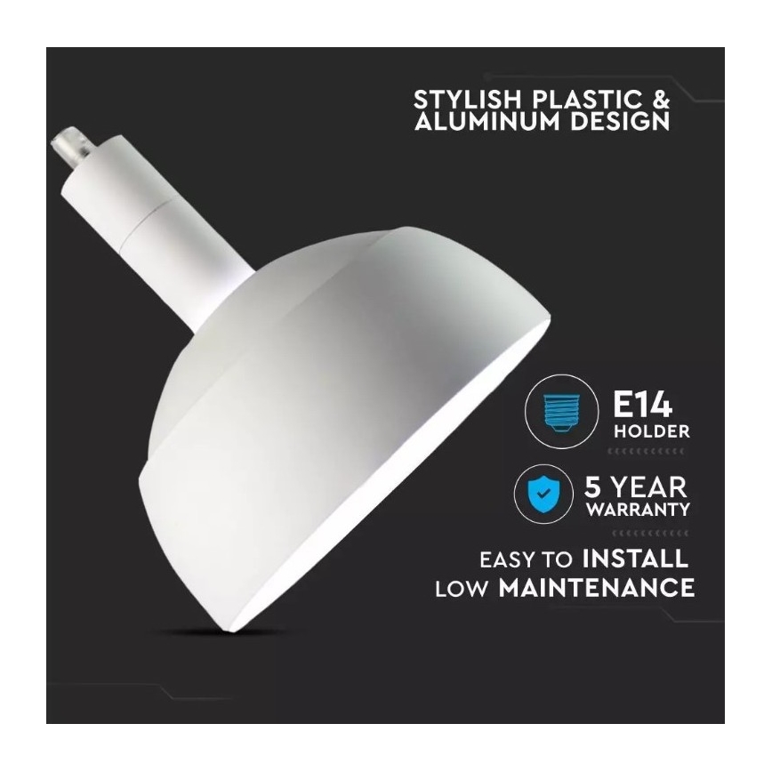 Luster na sajli 1xE14/60W/230V bijela