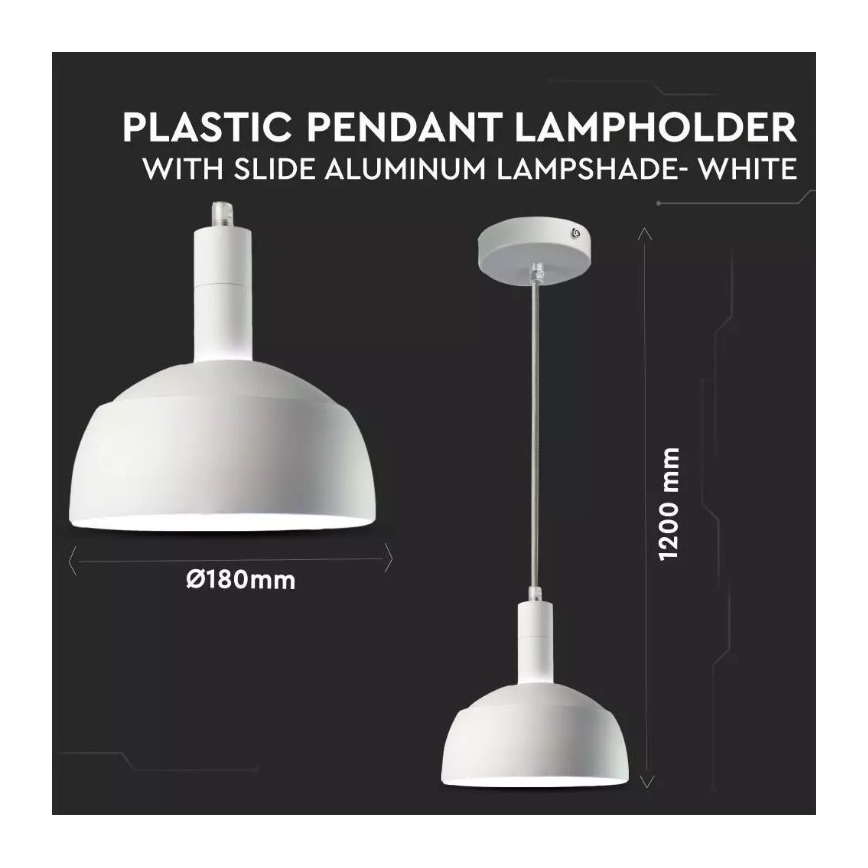Luster na sajli 1xE14/60W/230V bijela