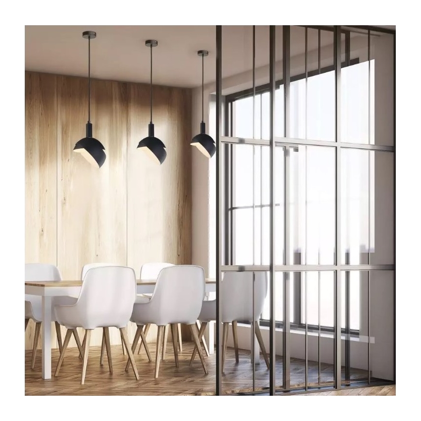Luster na sajli 1xE14/60W/230V crna