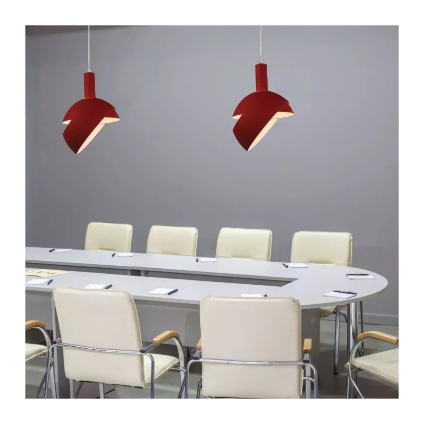 Luster na sajli 1xE14/60W/230V crvena