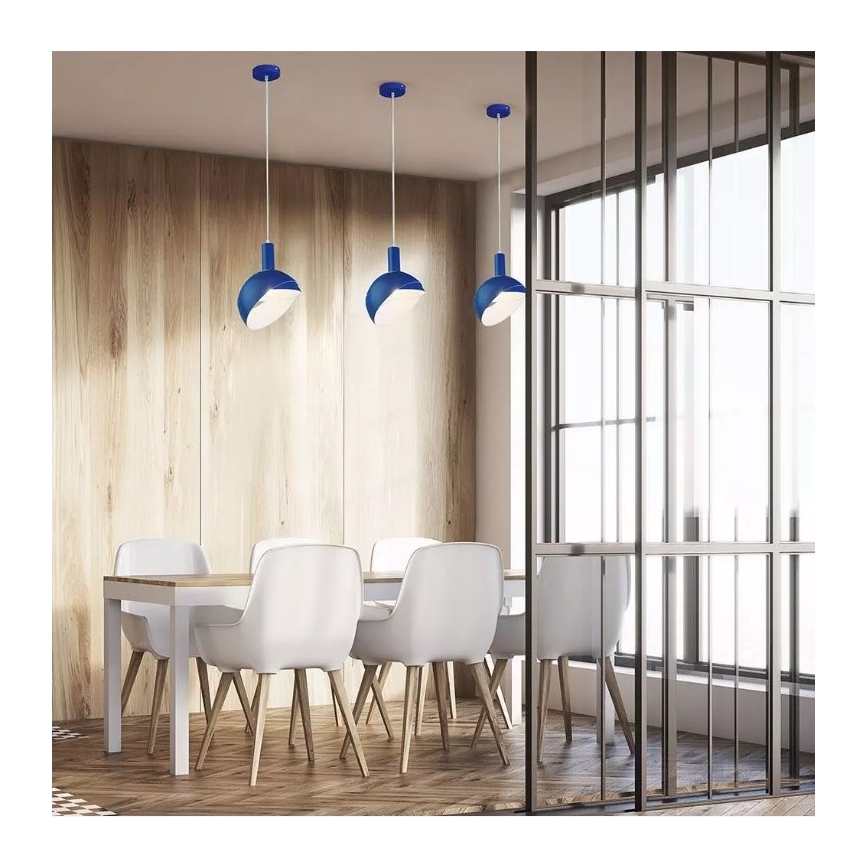 Luster na sajli 1xE14/60W/230V plava