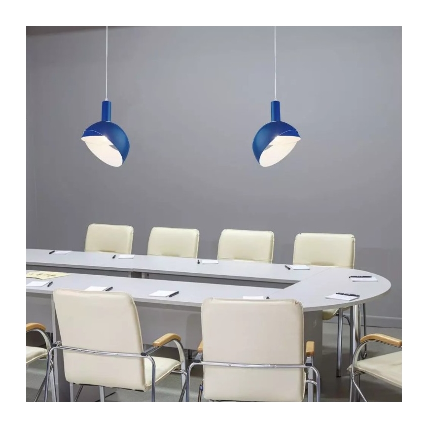 Luster na sajli 1xE14/60W/230V plava