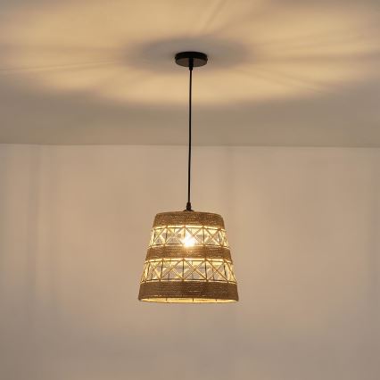 Luster na sajli 1xE27/15W/230V bež