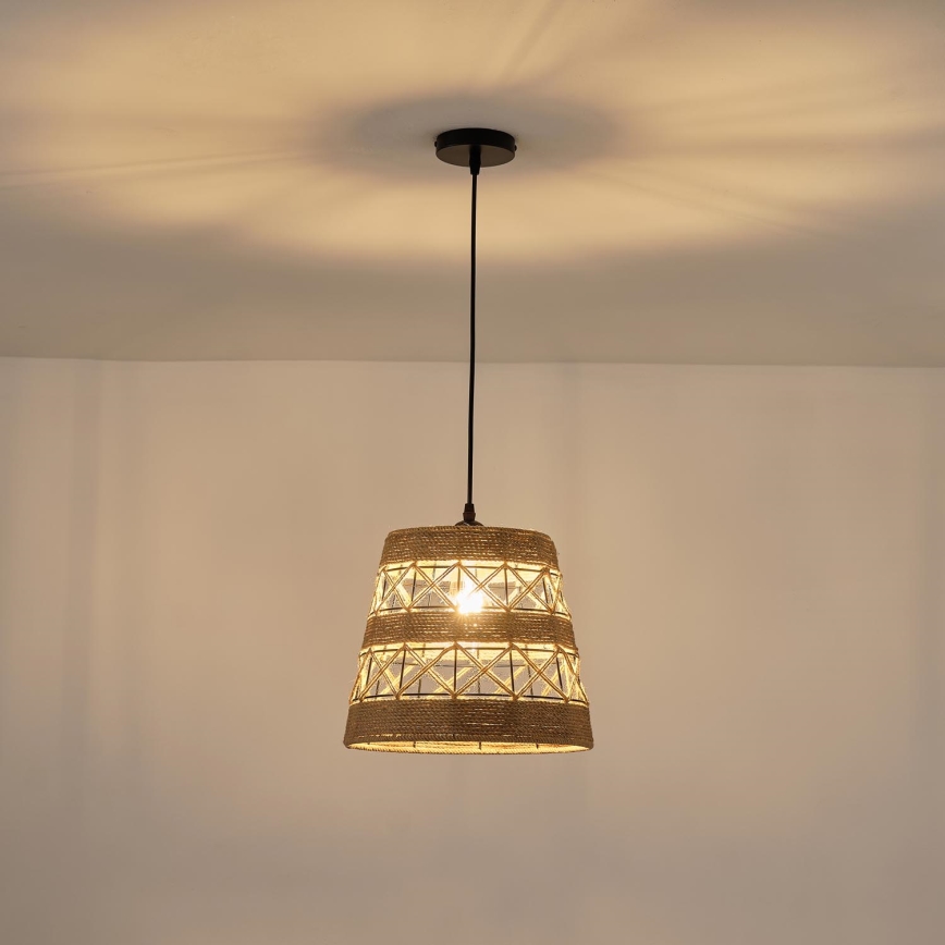 Luster na sajli 1xE27/15W/230V bež