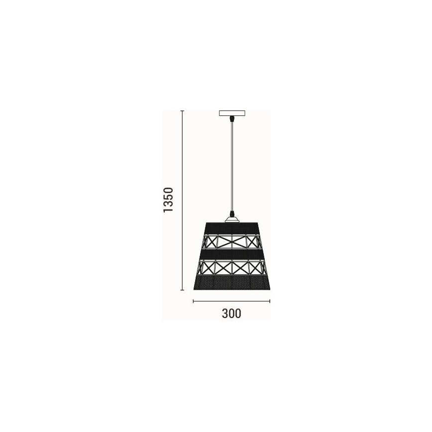 Luster na sajli 1xE27/15W/230V bež