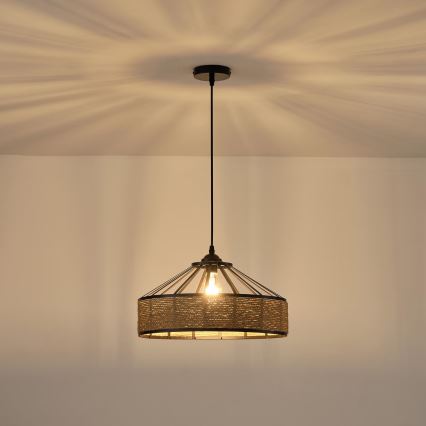 Luster na sajli 1xE27/15W/230V bež