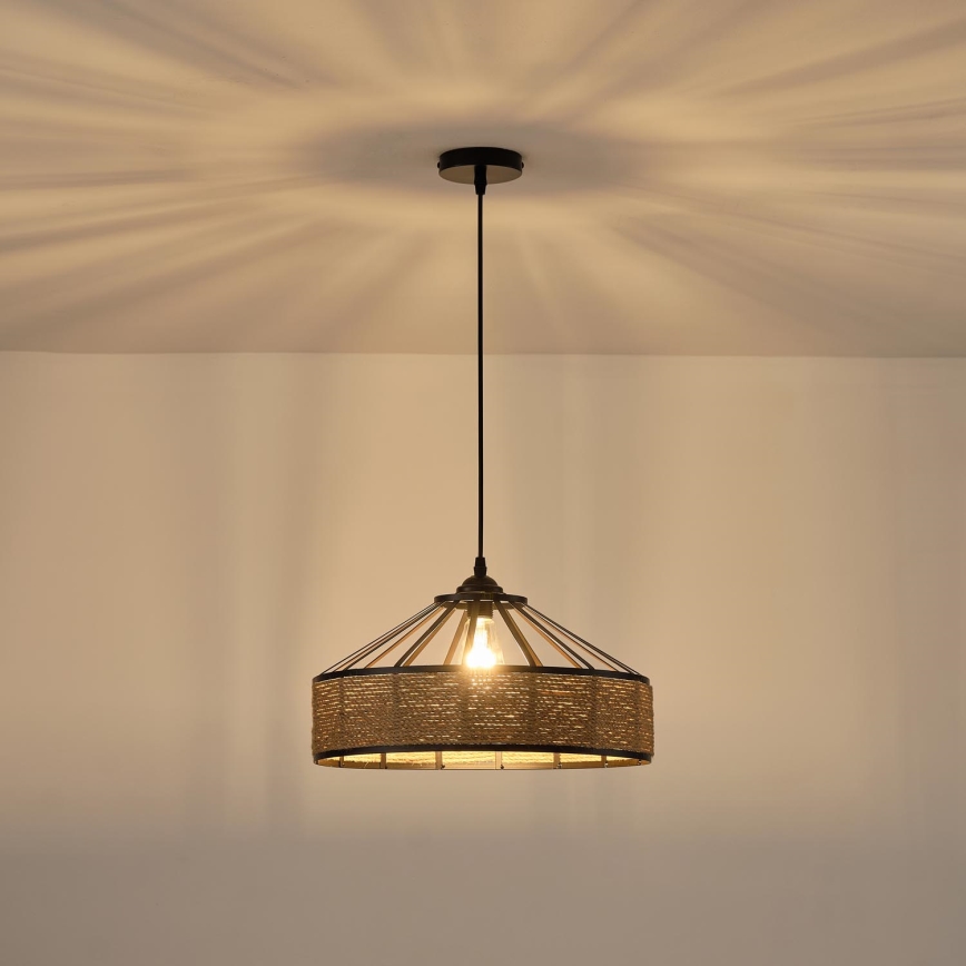 Luster na sajli 1xE27/15W/230V bež