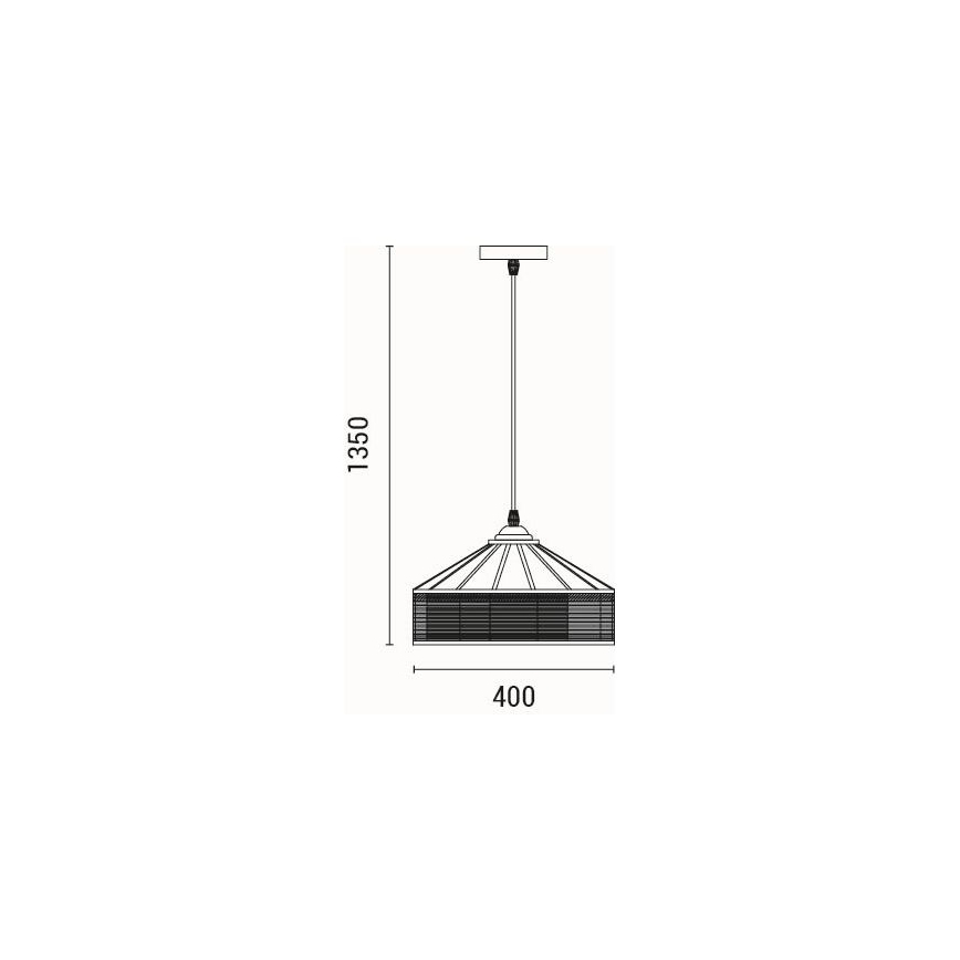 Luster na sajli 1xE27/15W/230V bež