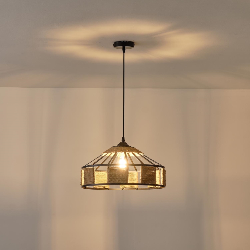 Luster na sajli 1xE27/15W/230V bež