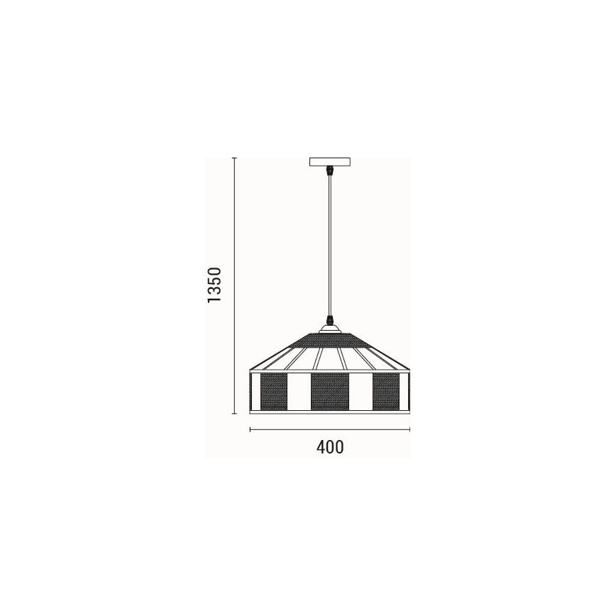 Luster na sajli 1xE27/15W/230V bež