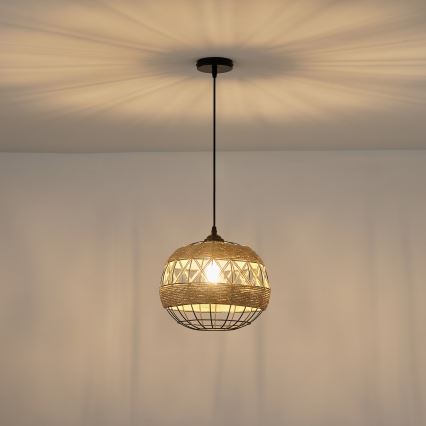 Luster na sajli 1xE27/15W/230V bež