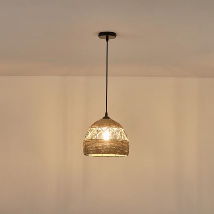 Luster na sajli 1xE27/15W/230V bež