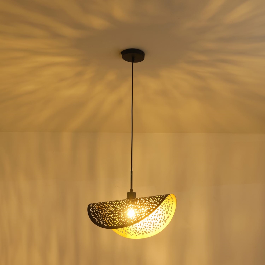 Luster na sajli 1xE27/15W/230V crna
