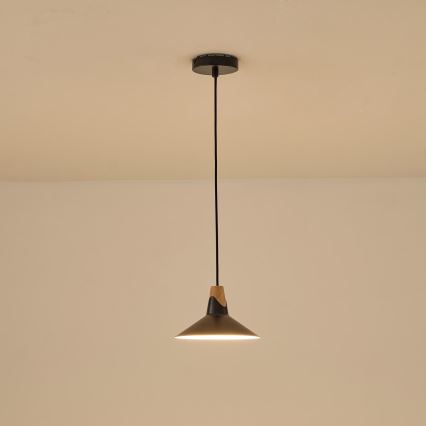 Luster na sajli 1xE27/15W/230V crna