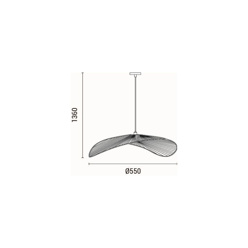 Luster na sajli 1xE27/15W/230V