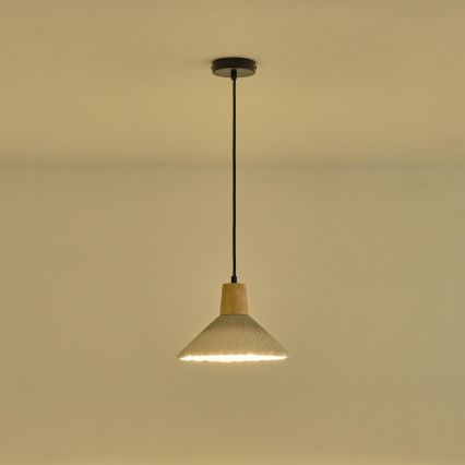 Luster na sajli 1xE27/15W/230V krem
