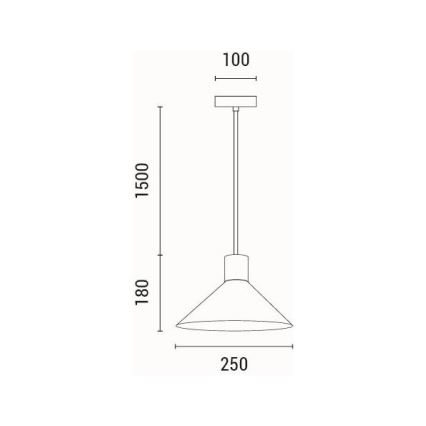 Luster na sajli 1xE27/15W/230V krem