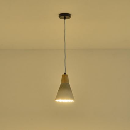 Luster na sajli 1xE27/15W/230V krem