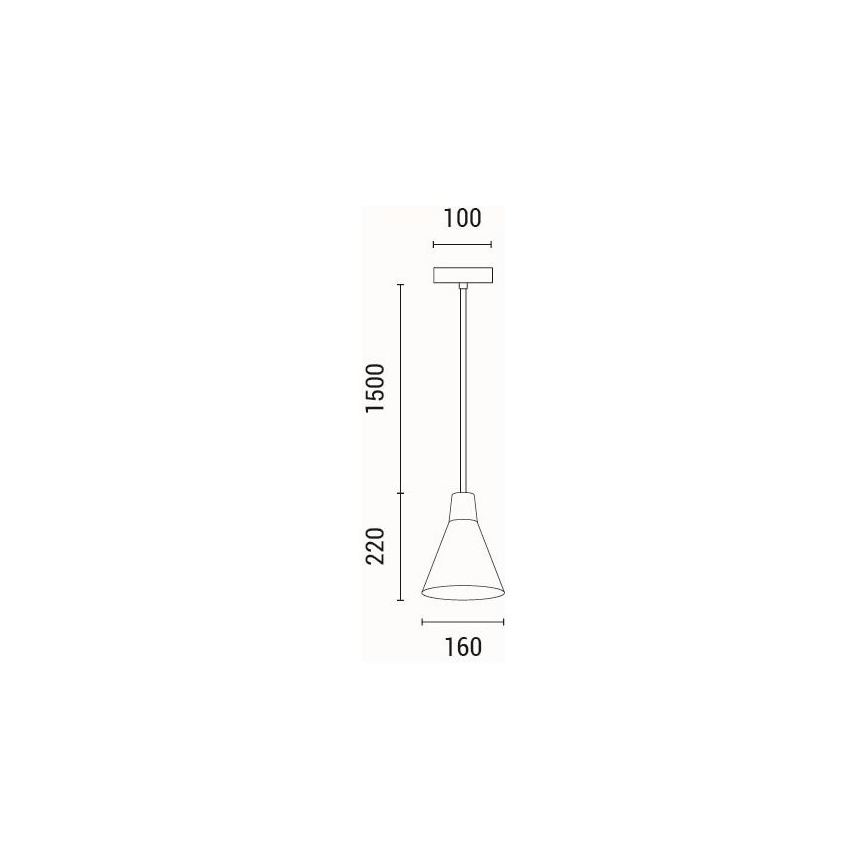 Luster na sajli 1xE27/15W/230V krem