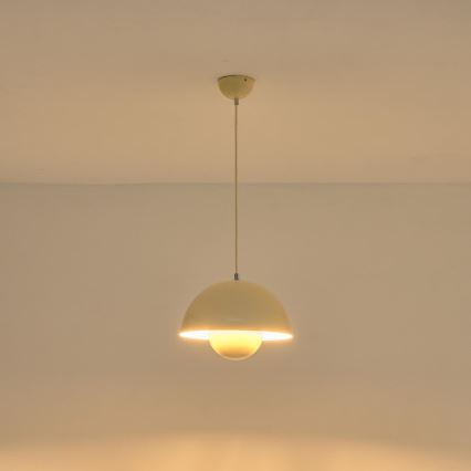 Luster na sajli 1xE27/15W/230V krem