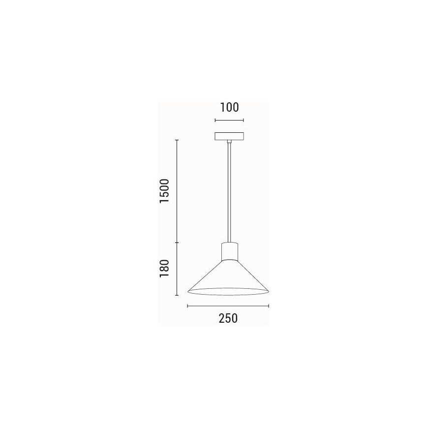 Luster na sajli 1xE27/15W/230V siva