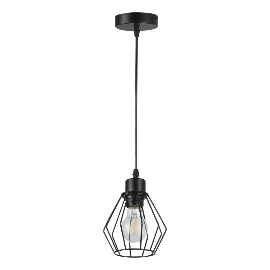 Luster na sajli 1xE27/35W/230V pr. 18 cm crna