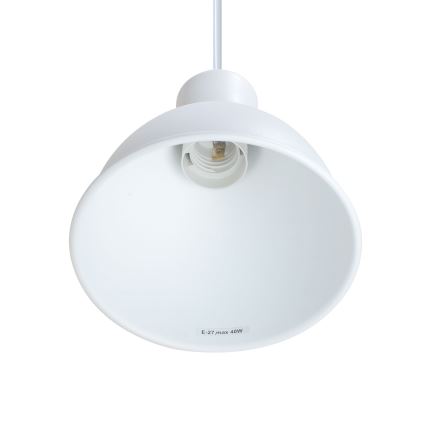 Luster na sajli 1xE27/40W/230V bukva/bijela