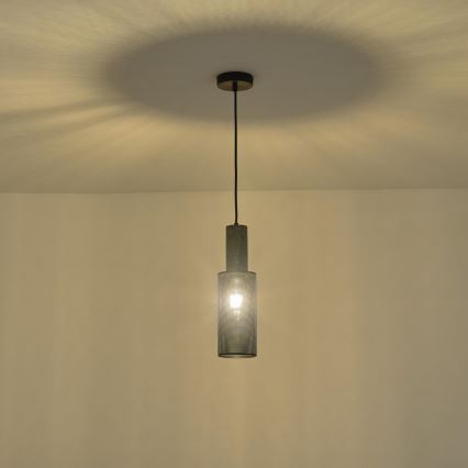 Luster na sajli 1xE27/40W/230V crna