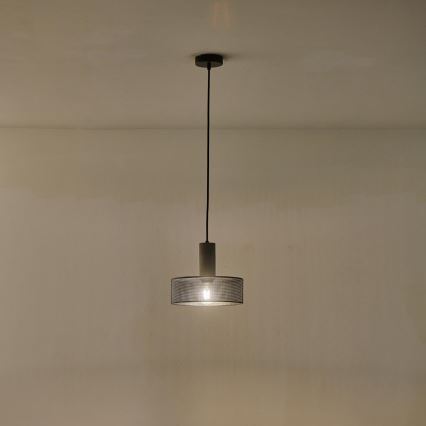 Luster na sajli 1xE27/40W/230V crna