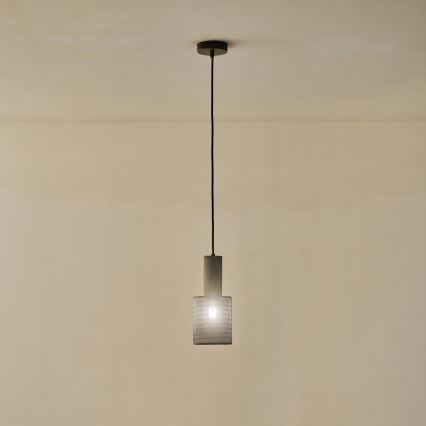 Luster na sajli 1xE27/40W/230V crna