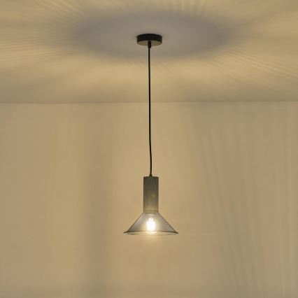 Luster na sajli 1xE27/40W/230V crna