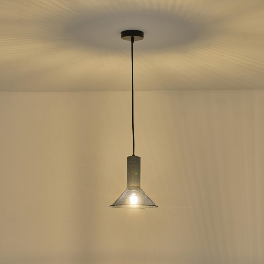 Luster na sajli 1xE27/40W/230V crna