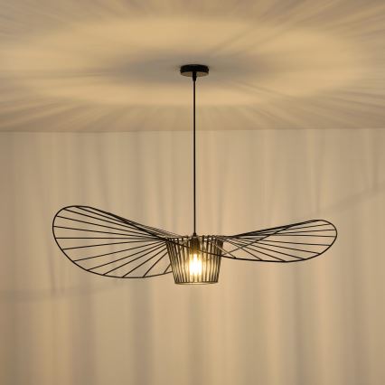 Luster na sajli 1xE27/40W/230V crna