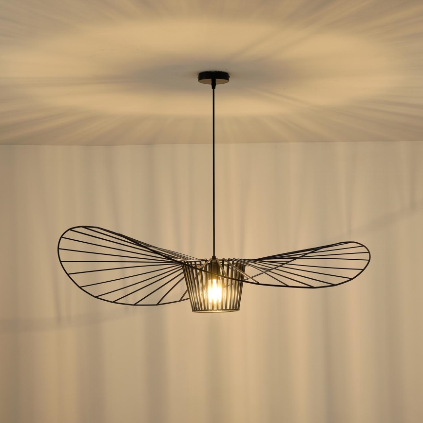 Luster na sajli 1xE27/40W/230V crna