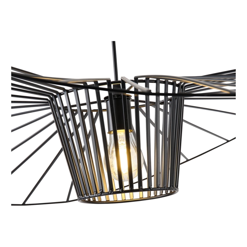 Luster na sajli 1xE27/40W/230V crna