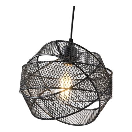 Luster na sajli 1xE27/40W/230V crna