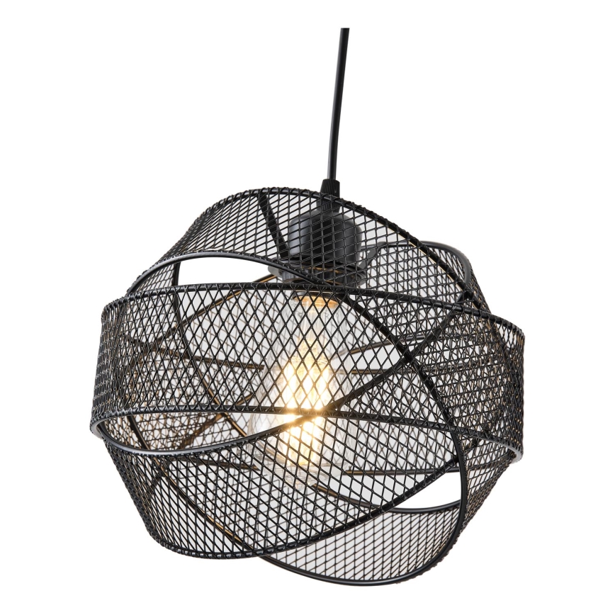 Luster na sajli 1xE27/40W/230V crna