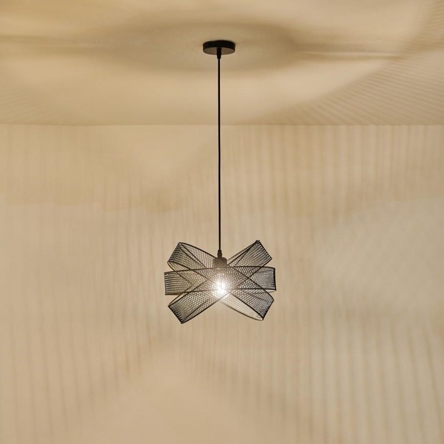 Luster na sajli 1xE27/40W/230V crna