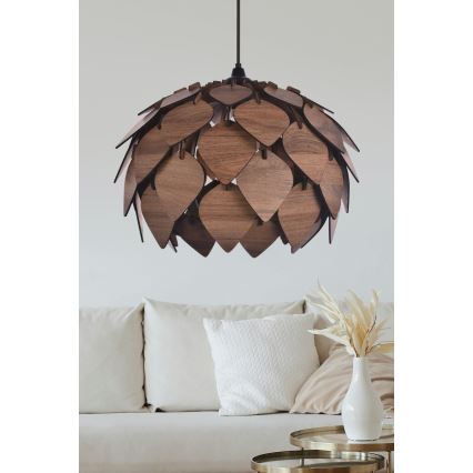 Luster na sajli 1xE27/40W/230V smeđa