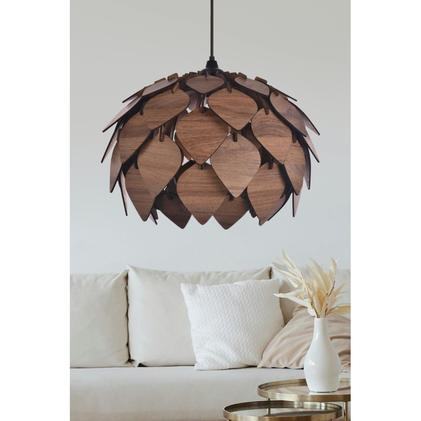 Luster na sajli 1xE27/40W/230V smeđa