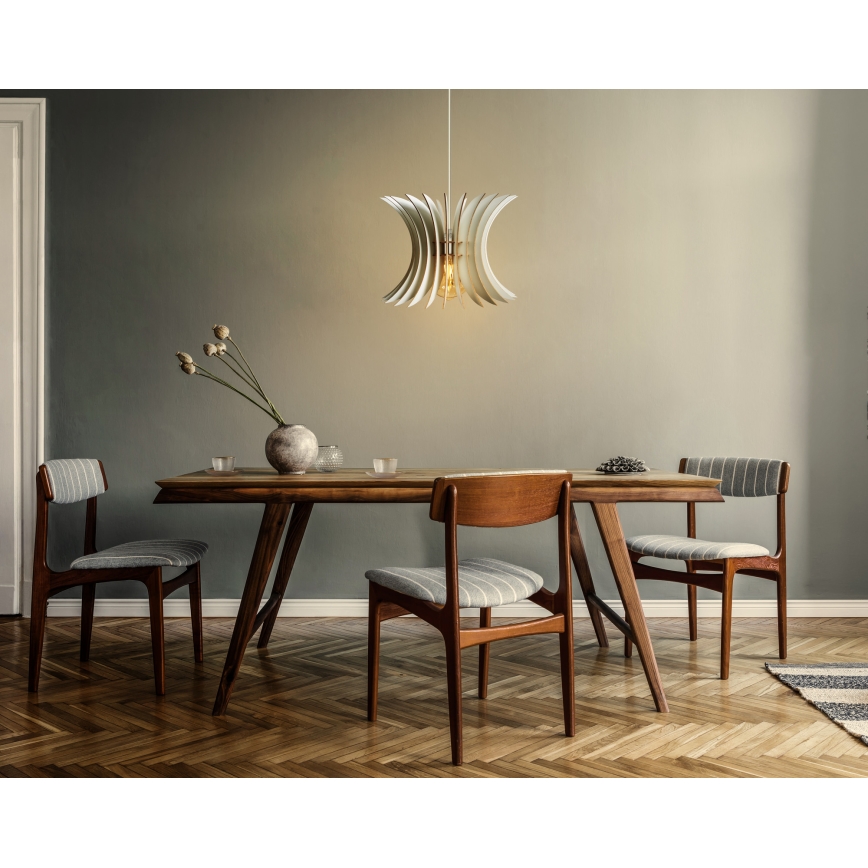 Luster na sajli 1xE27/60W/230V bijela pr. 20 cm