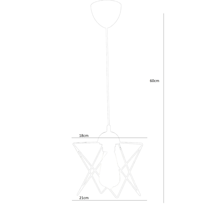 Luster na sajli 1xE27/60W/230V