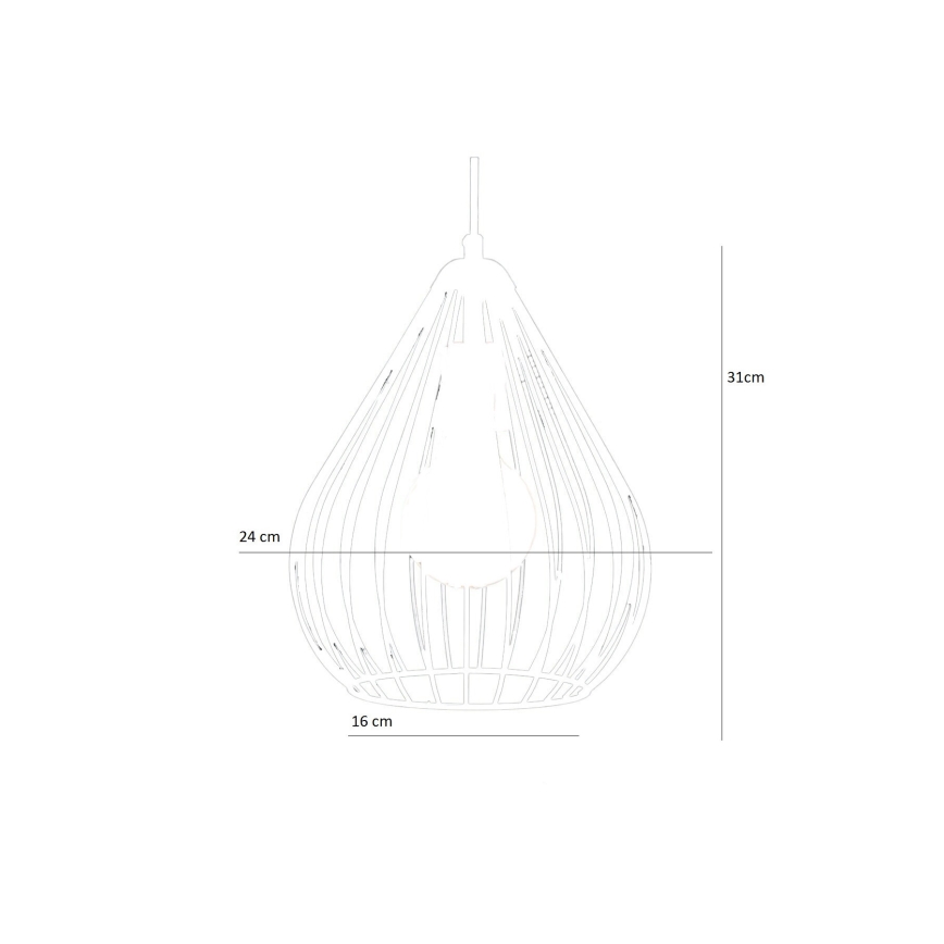 Luster na sajli 1xE27/60W/230V